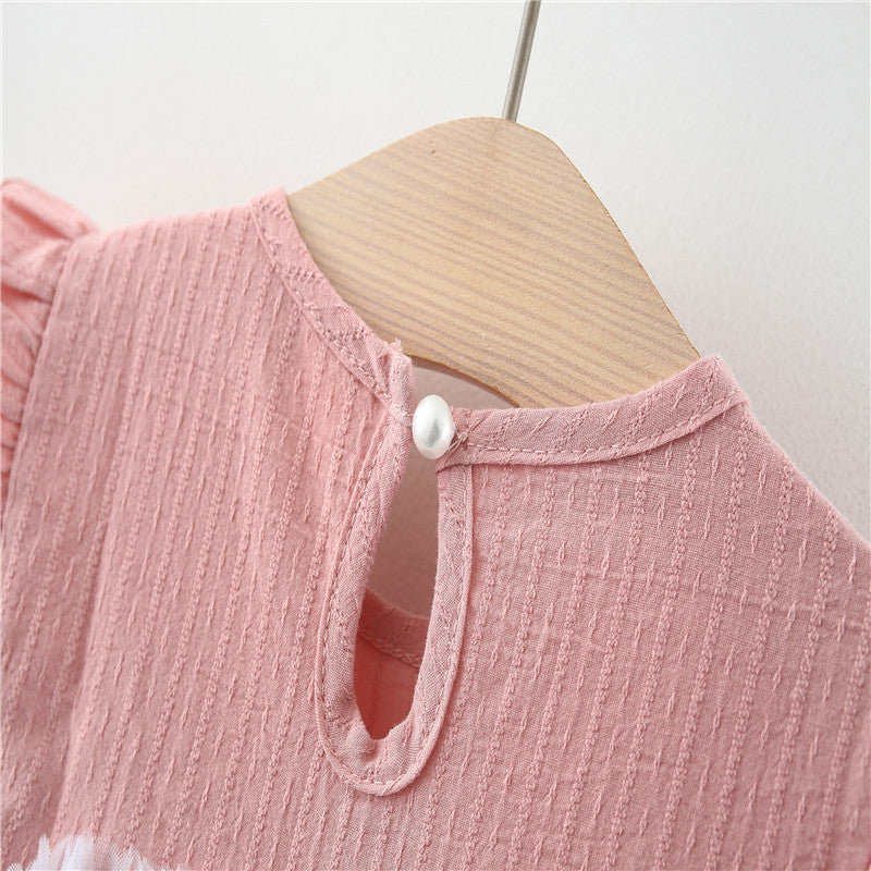 Autumn and Spring New Arrival Baby Girls Long Sleeves Tulle Patchwork